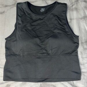 Black Sleeveless Workout Top